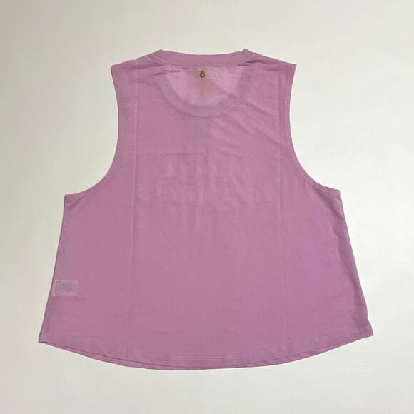 Spiritual Gangster Cropped Muscle Tank Size Small Choose Happiness Lavender NWT - Picture 6 of 16